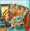cut-out 'Stilleben mit Gartenstrauß', 1983. Gouache on paper, 83 x 69 cm