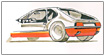 Study of detail, examinationwork, 1977. Marker on transparent paper, 41,9 x 29,5 cm