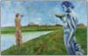 Bacchus an der Wümme, 2001, Öl auf Leinwand, 107 x 167 cm