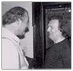 André Thomkins mit Serge Stauffer. Zürich, 1982