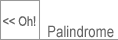 Palindrome